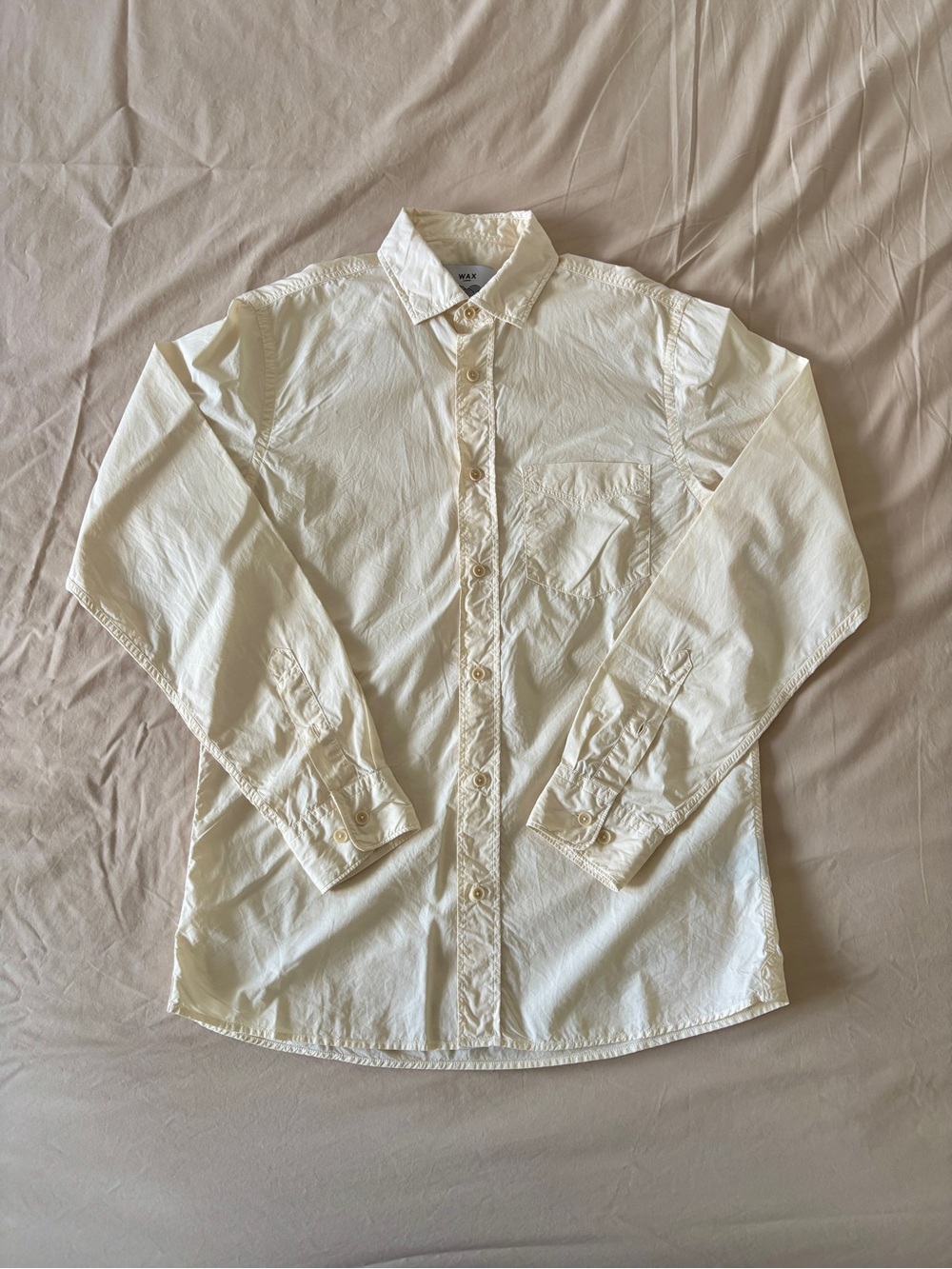 Wax London Cream Yellow Button-Down Shirt